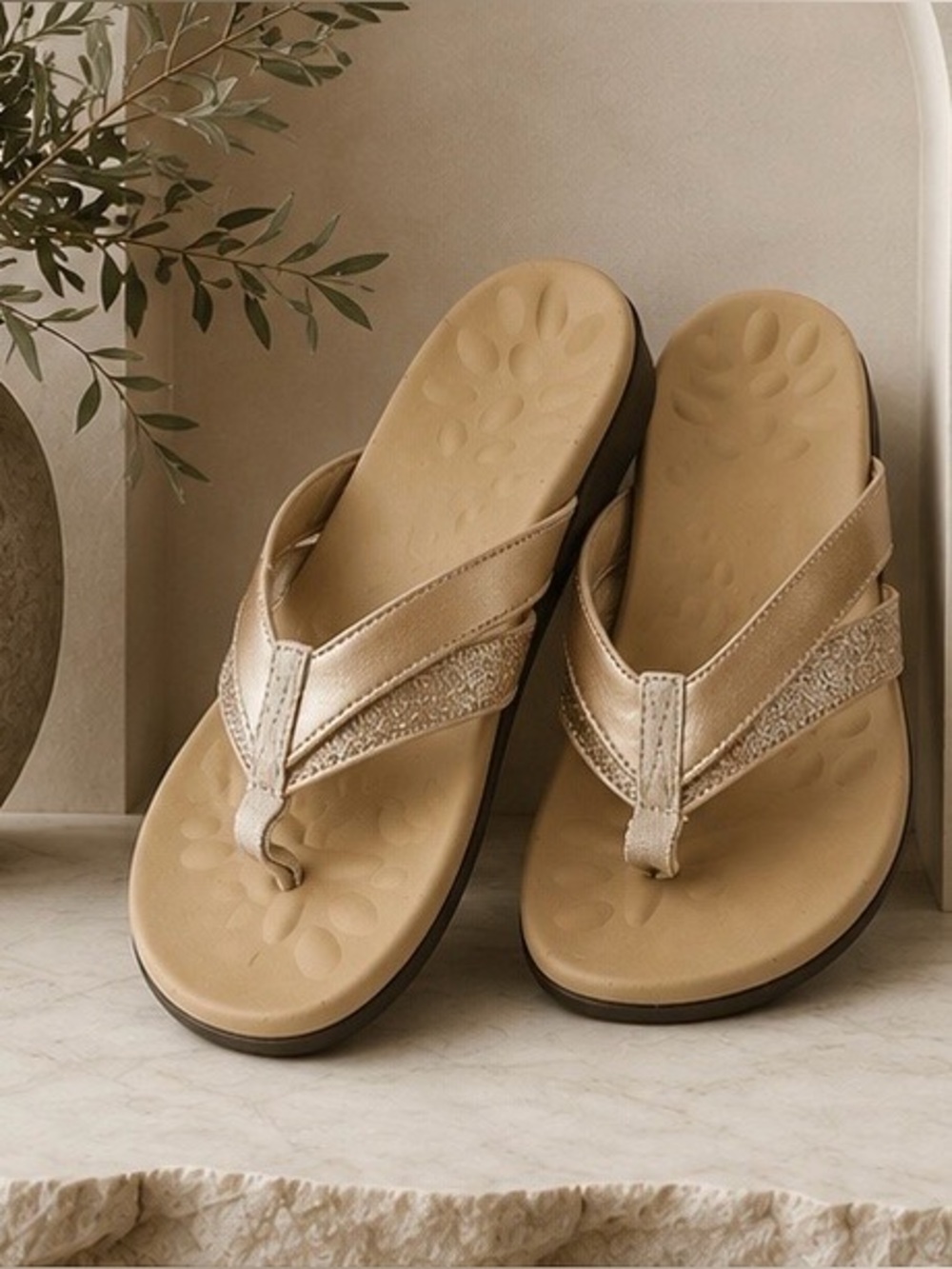 Women’s Rose Gold Sandals NEW size 7.5